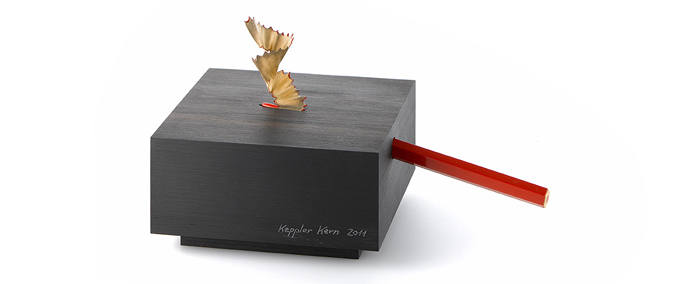 Keppler und Kern, Ausstellung Originalarbeiten, Trompe l'œil, Farbstiftspitzer